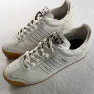 Adidas Samoa Mens White Gum Sole Sneakers Low Top Athletic Shoes Size 13 Y2K